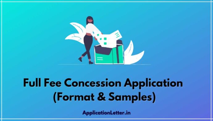 Full Fee Concession Application, Full Fee Concession Application For 6th Class, Full Fee Concession Application For 7th Class, Full Fee Concession Application For 9th Class